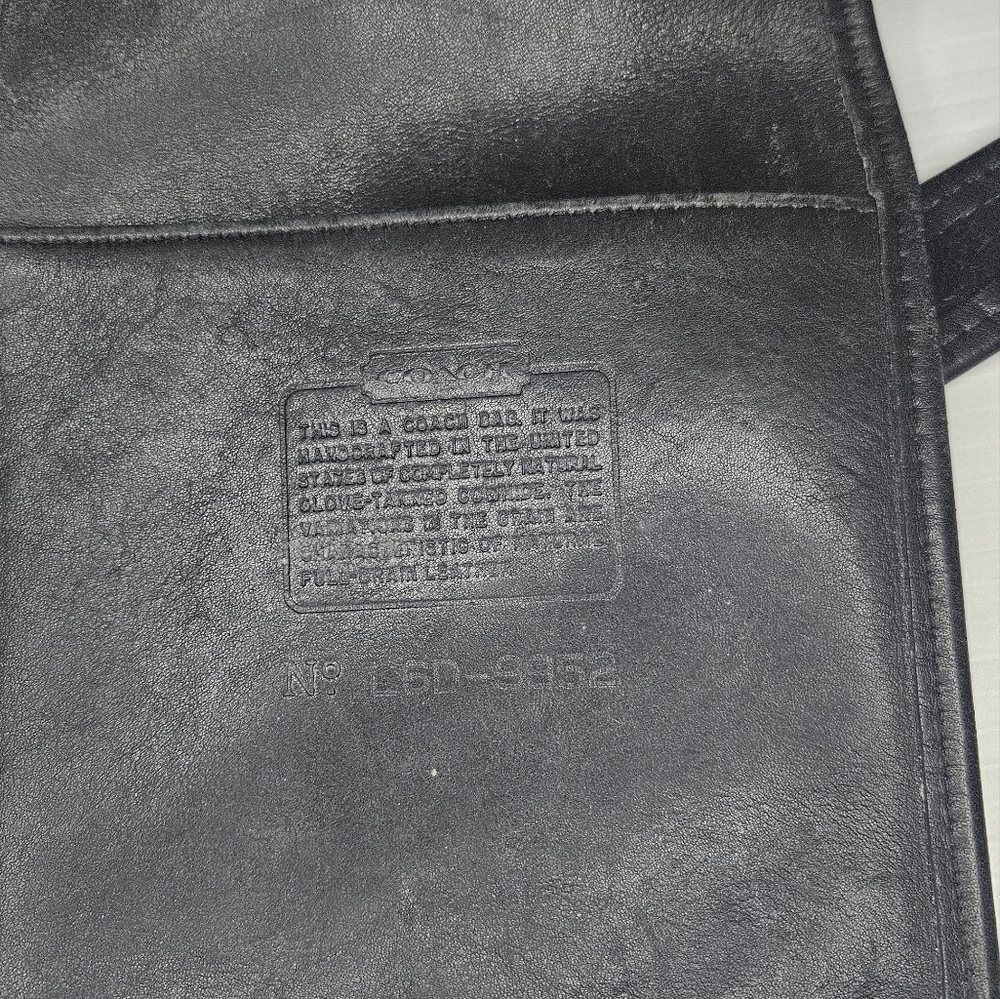 Coach Vintage 9952 Lula "Smith's Legacy" Black Leather Drawstring Bucket Bag - Picture 13 of 16